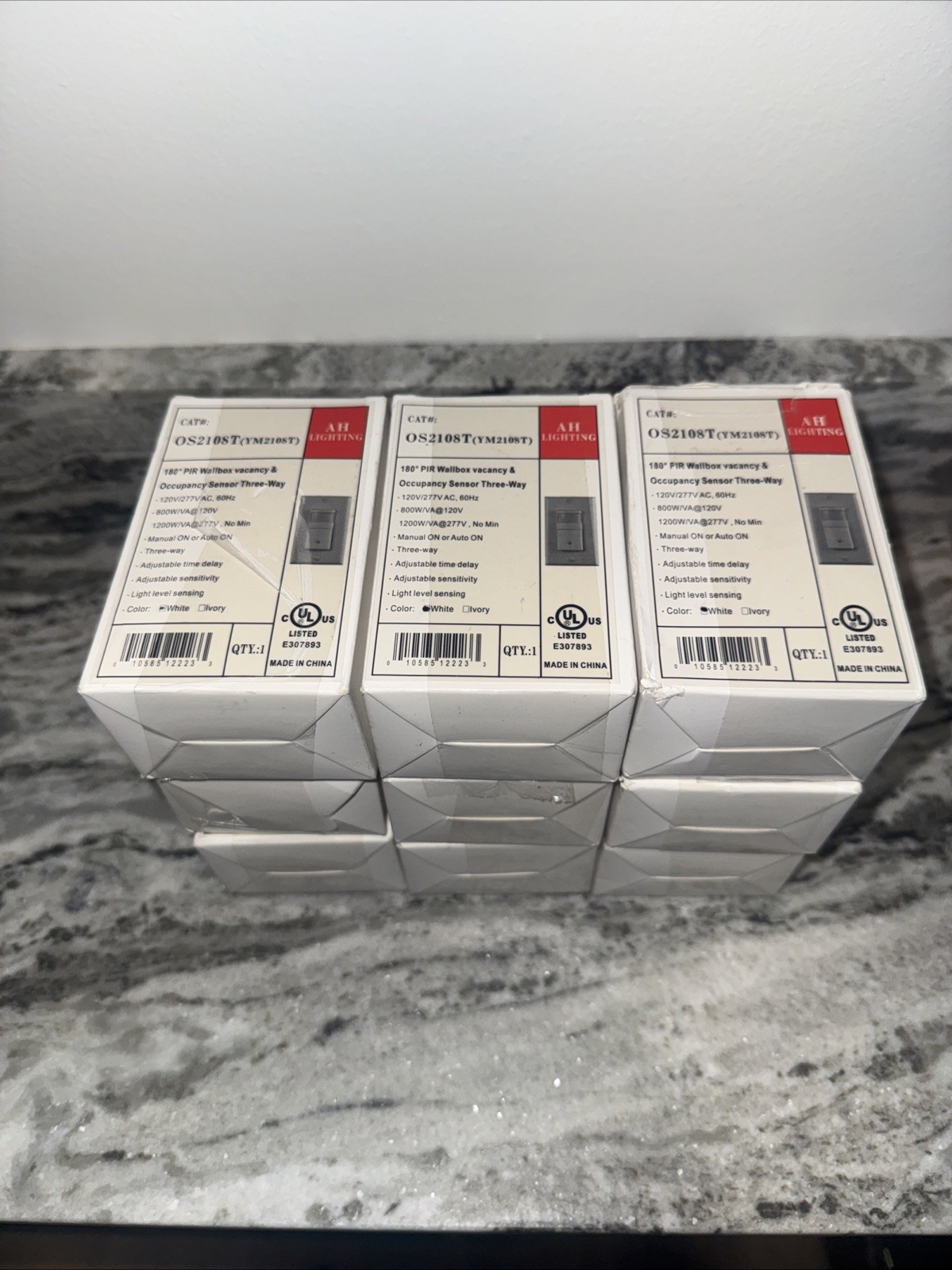Pack Of 9 3 Way Motion Sensor Light Switch Multidual Pir Occupancy Sensor