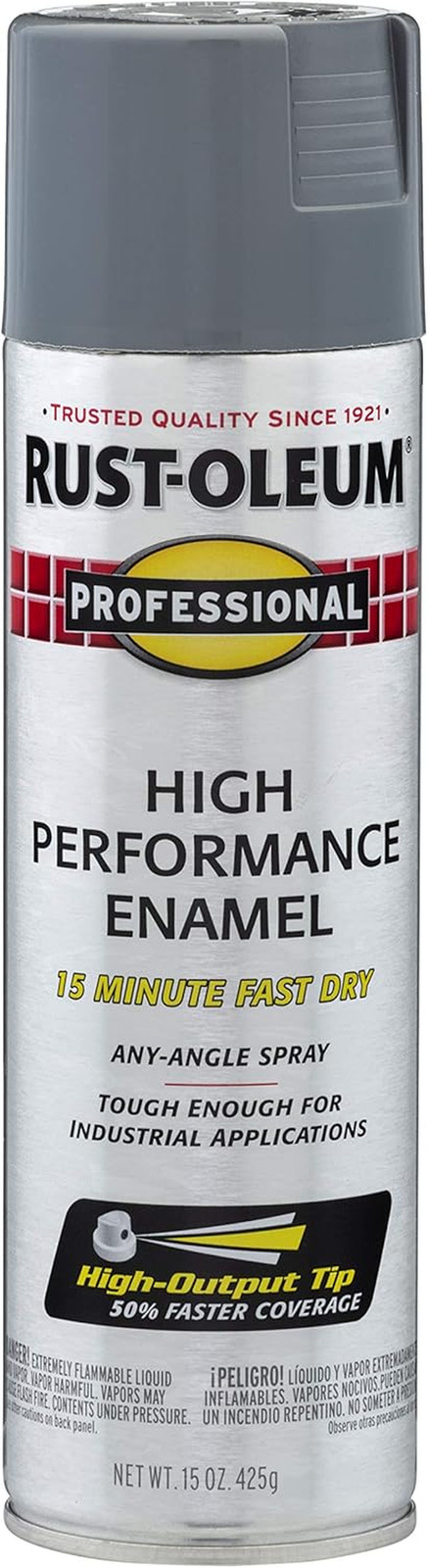 Rust-Oleum 7587838 Professional High Performance Enamel Spray Paint, 15 Oz, Glos