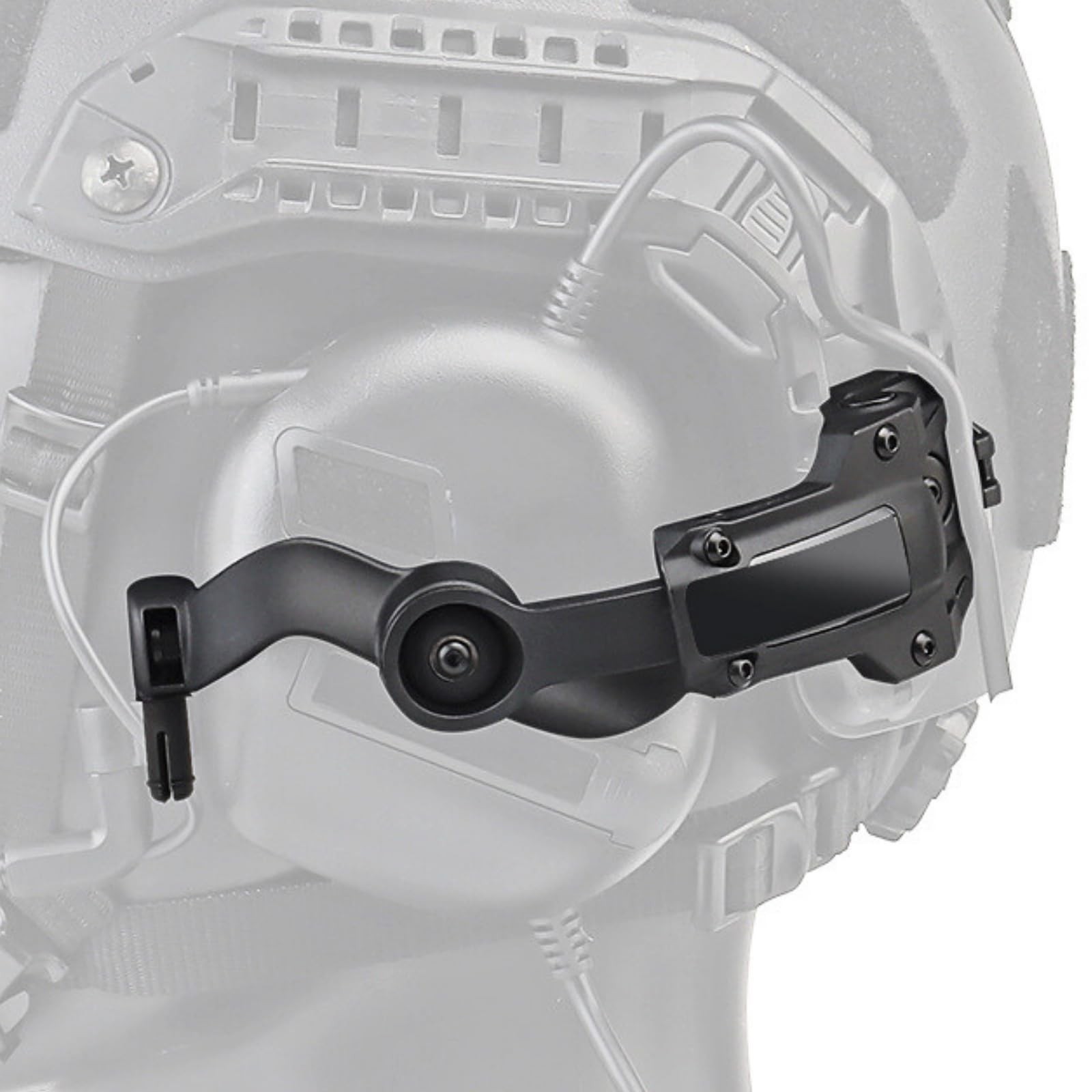 Free-Angle Tactical Headset Rail Mount for Earmor Headset Adapter On Team Wen...