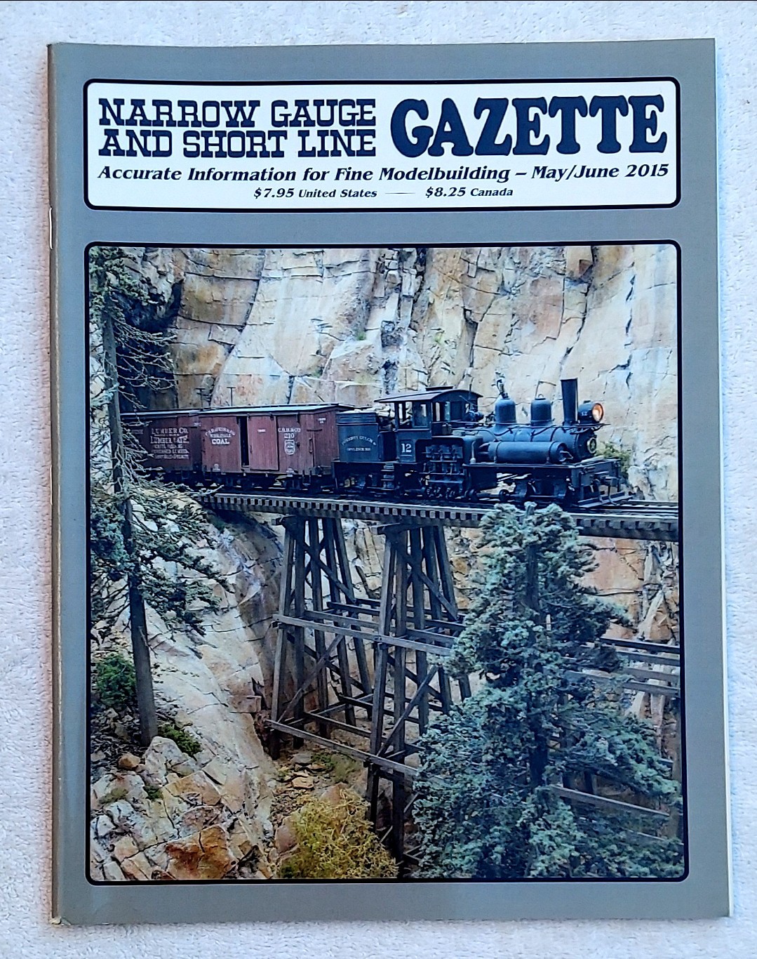 RARE! NARROW GAUGE AND SHORT LINE Gazette Magazine Trains May/June 2015 *MINT*