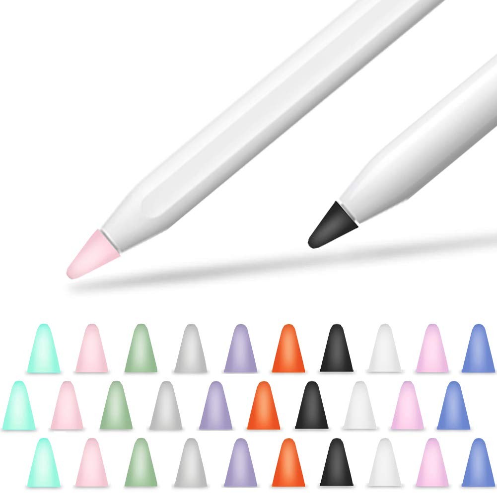YINVA Cover for Apple Pencil Tips, Silicone Nib Mute Cap Accessories for Appl...