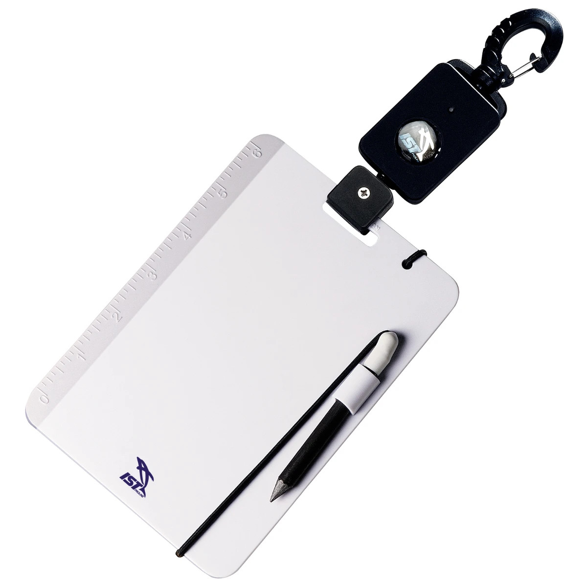 IST Sports Underwater Dive Slate Locking Retractor 6" Ruler Scuba Diving