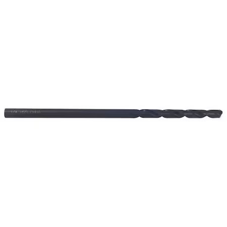 Aircraft Drill, 3/8X12 In, Hss, Blk Oxide,  5Tvl3