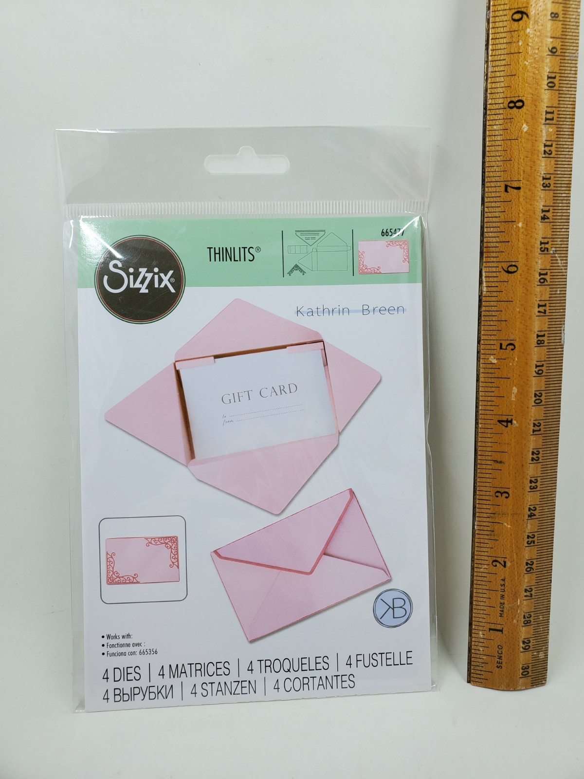 SI1 Sizzix THINLITS ENVELOPE BOX #2 Metal Die Set #665477