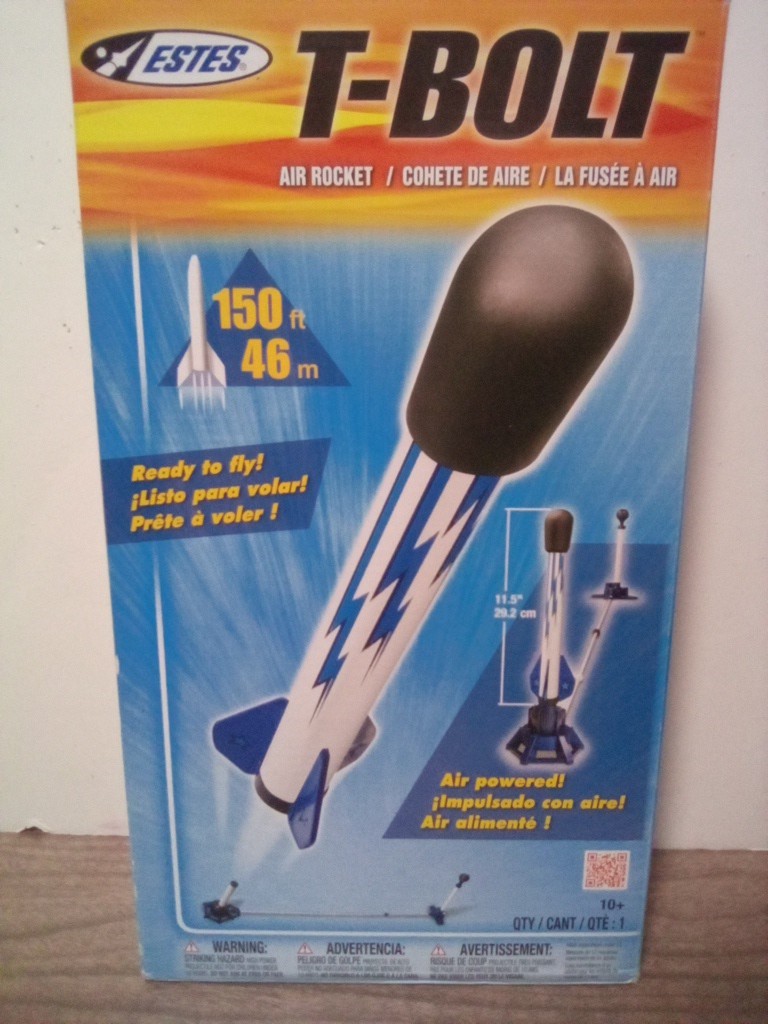Estes T-Bolt Air Rocket Opened/New 2013