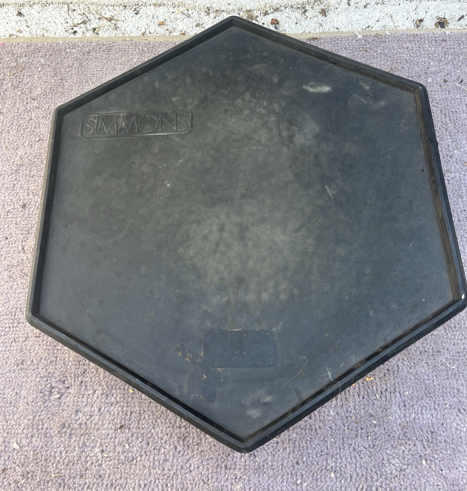 Vintage Simmons Hex Electronic Drum Pad White - Pad #3