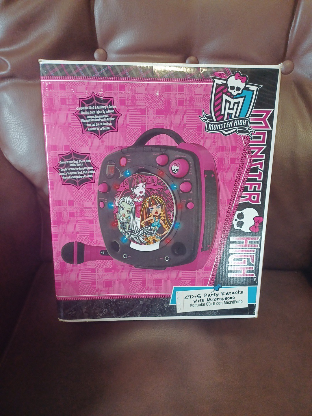 New Mattel 2014 Monster High Doll Disco Party CDG Karaoke Machine In OriginlBox