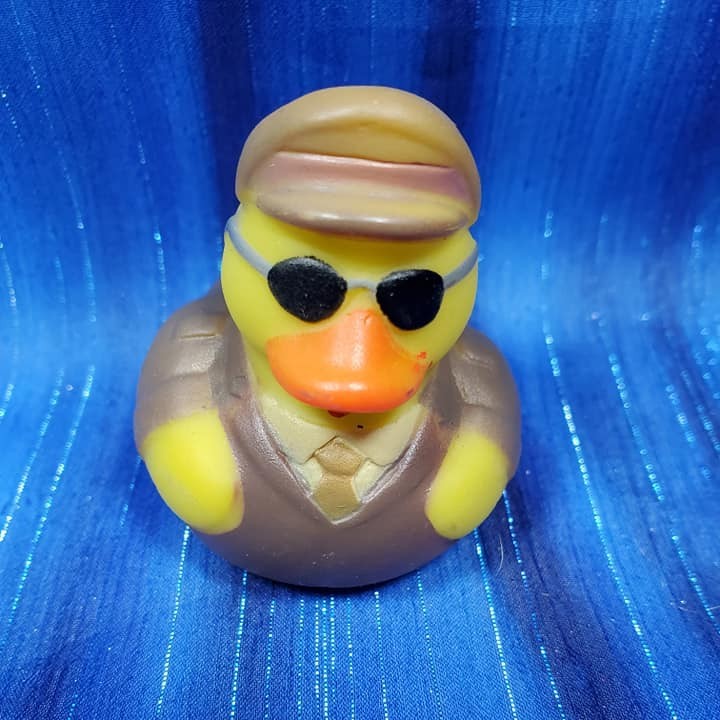 One Aviator Captain Rubber Duck Military NEW