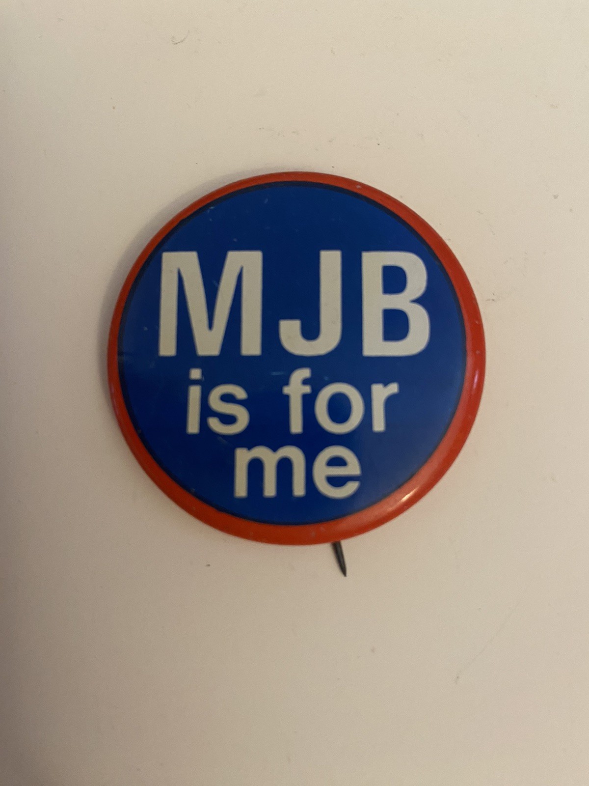 MJB Is For Me Political Pin Back Button P53