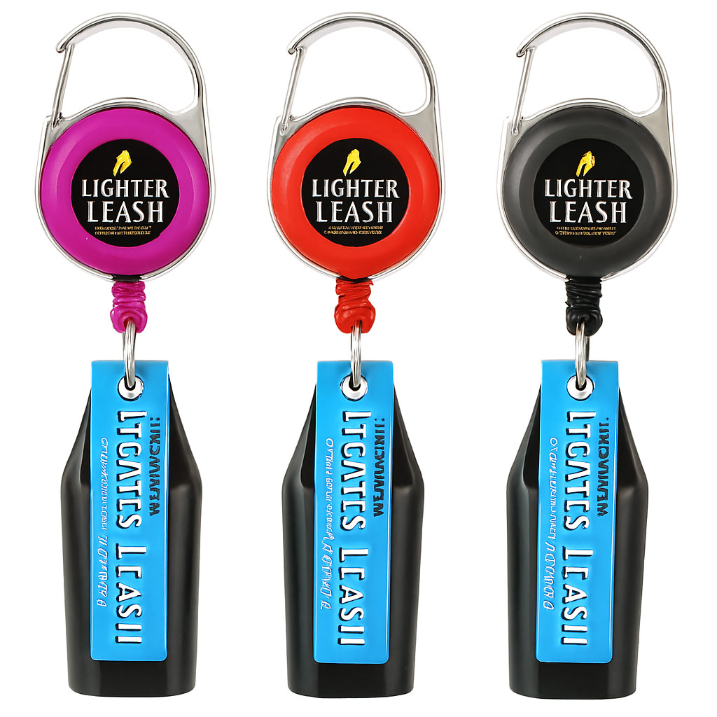 X2 Retractable Original Lighter Holder Assorted Color 2 pk CHROME SERIES