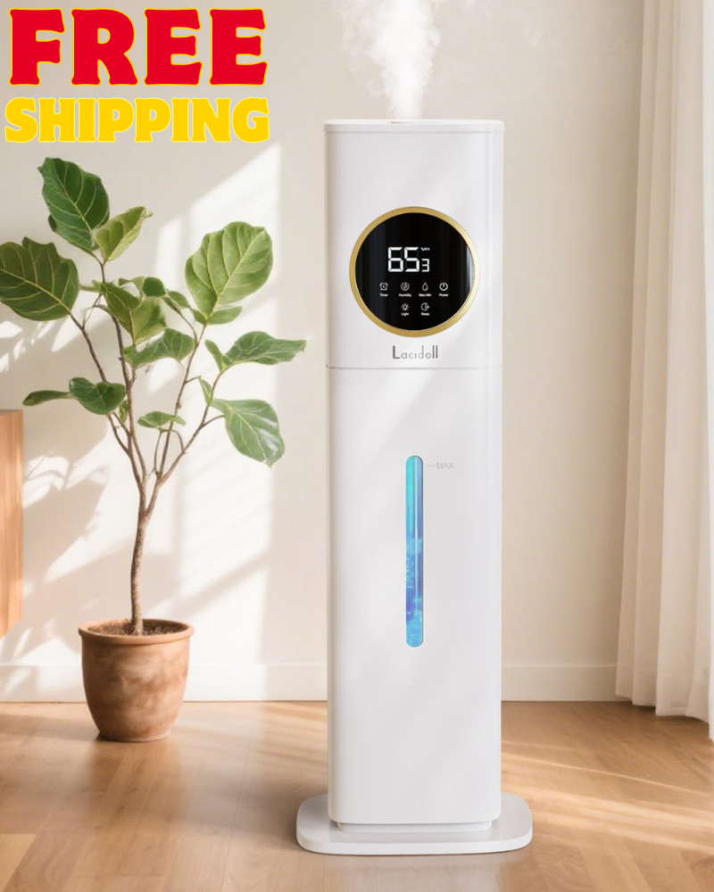 Humidifier Large Room Bedroom with Night Light, 2.1Gal(8L) Humidifiers for Home