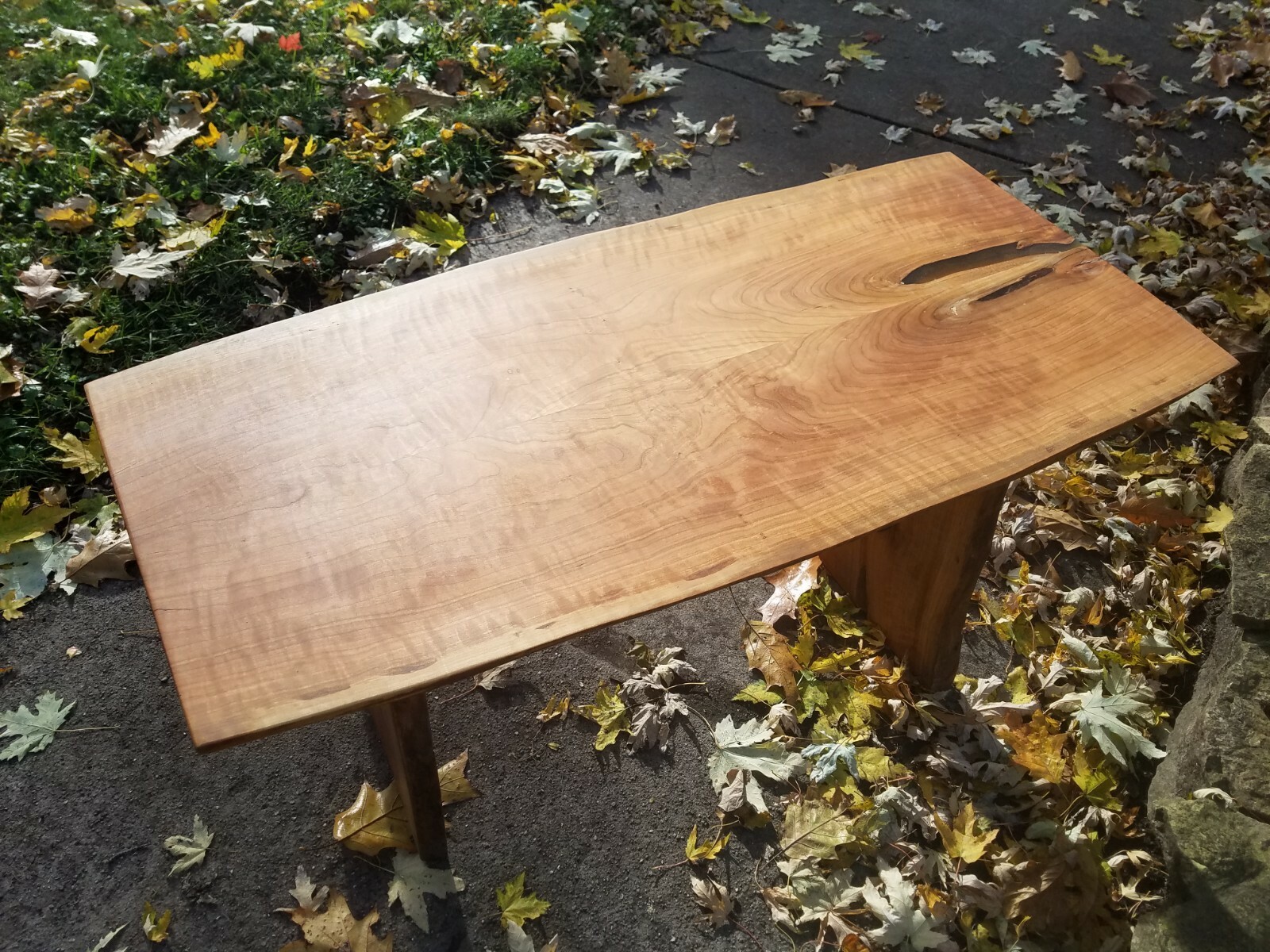 Beautiful Live Edge Cherry Wood Table or Bench