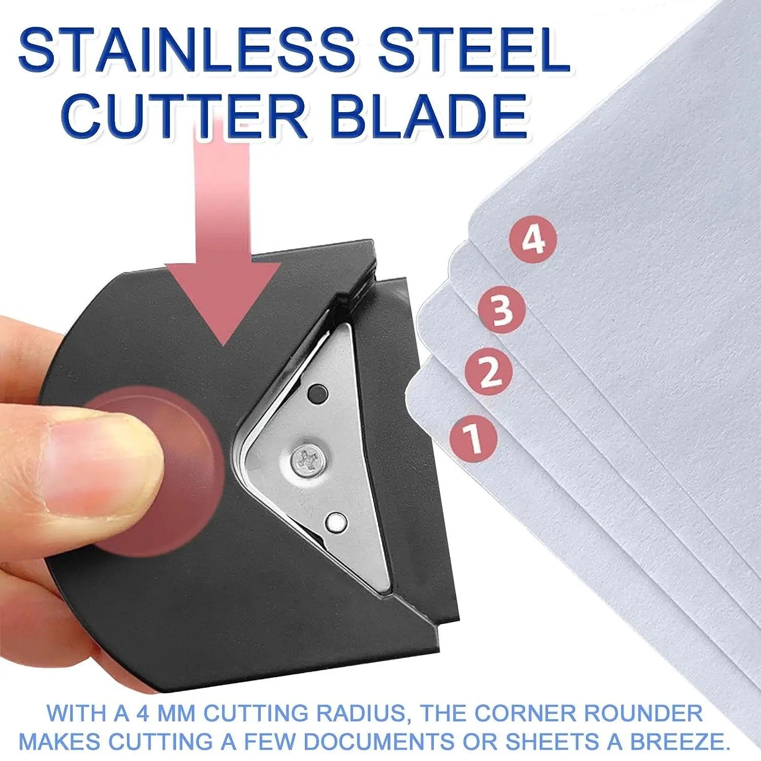 R4 Corner Rounder Punch – Portable Paper Trimmer for Cards, Photos & DIY Crafts