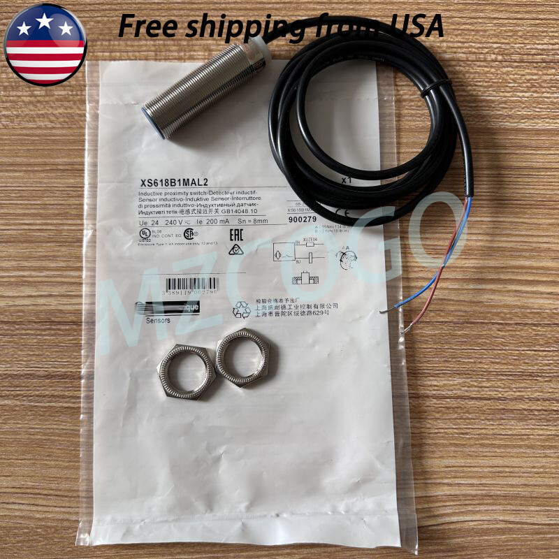 XS618B1MAL2 Inductive Proximity Switch Sensor Ue 24-240V Range 8mm Brand New