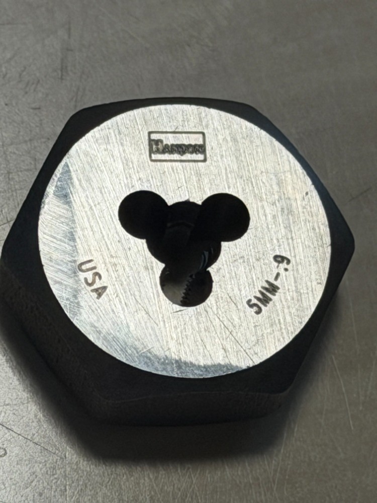 M5 X 0.90 Metric 1" Hex Die Irwin Hanson 6623 5MM CS USA RH USA