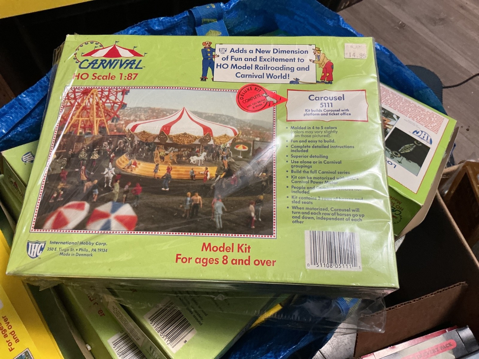 IHC Vintage Carnival Carousel 5111 HO Scale 1:87 Deluxe Model Kit Sealed NOS