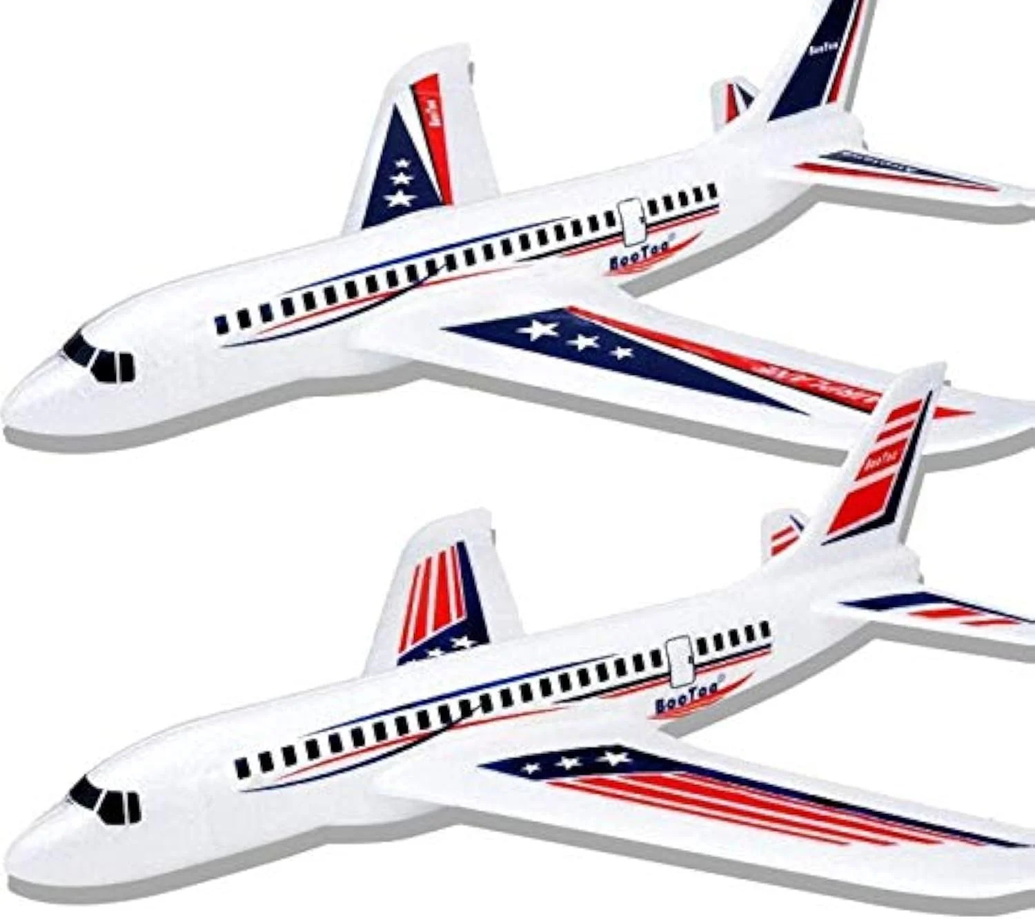 BooTaa Toy Airplanes, 2 Pack 20" Airplane Toys, Outdoor Kids Toys, Large Foam Pl