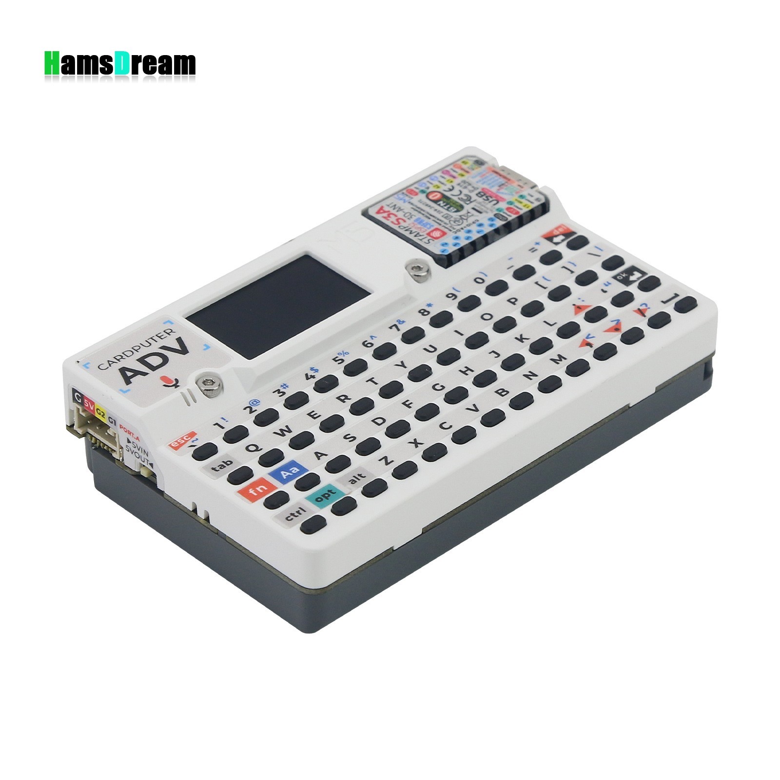 56-Key Programmable Card-sized Computer Development Board ES8311 Audio Decoding