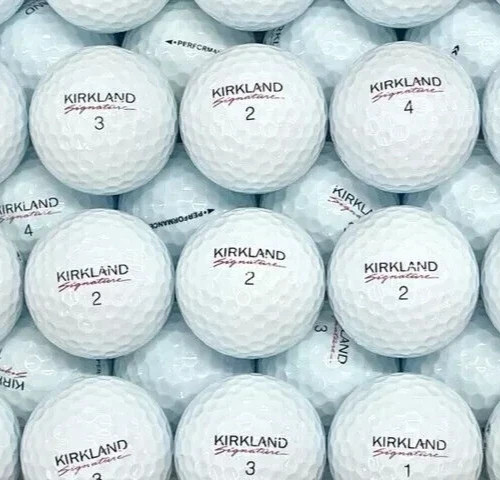 50 Kirkland Bulk Lot Used Golf Balls 5A Mint Condition White