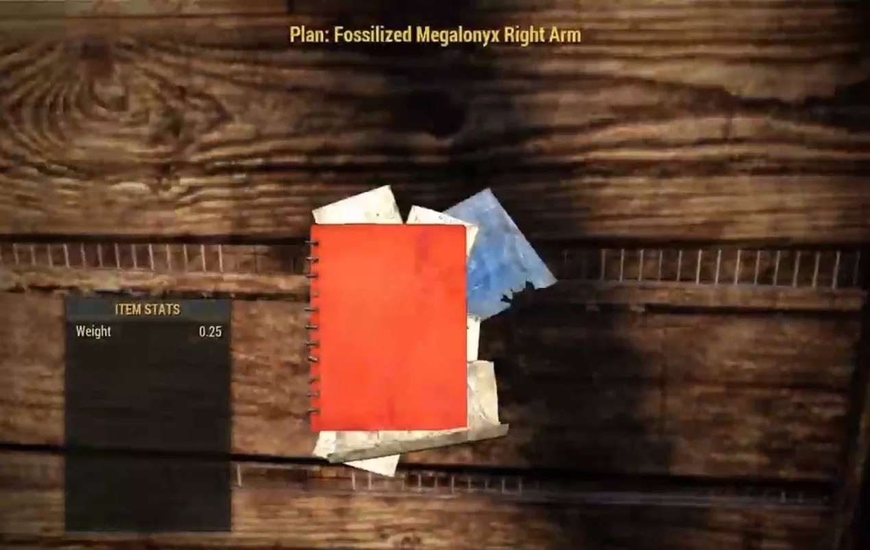(Xbox) Fossilized Megalonyx Right Arm Plan