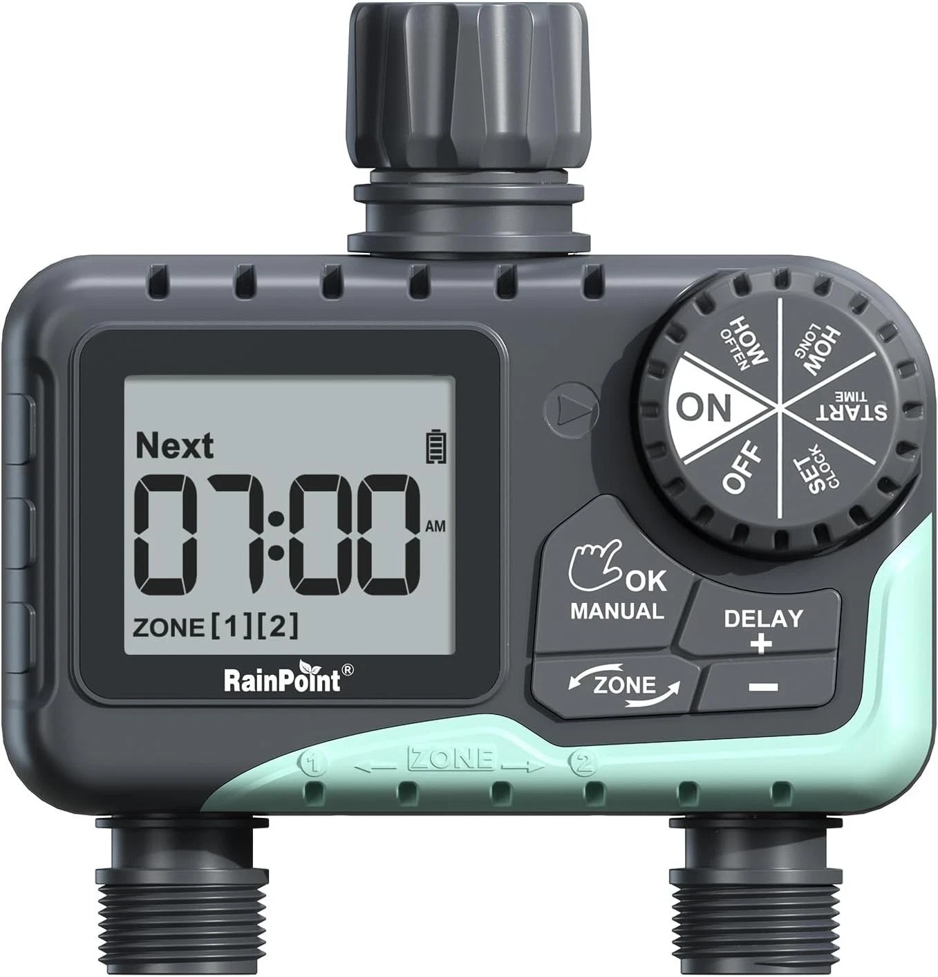 Automatic Sprinkler Timer - 2 Zone Irrigation Control