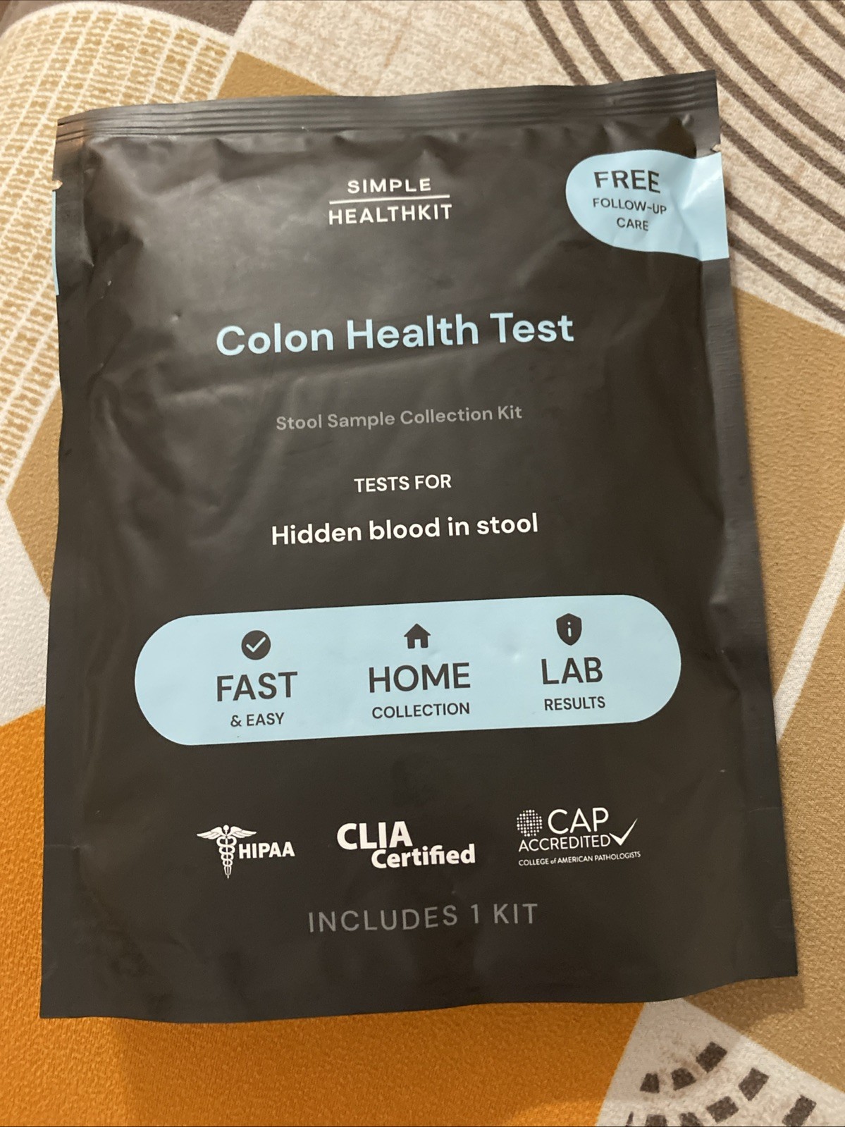 Simple HealthKit At-Home FIT Colon Health Test Kit • Expires Oct 10 2025