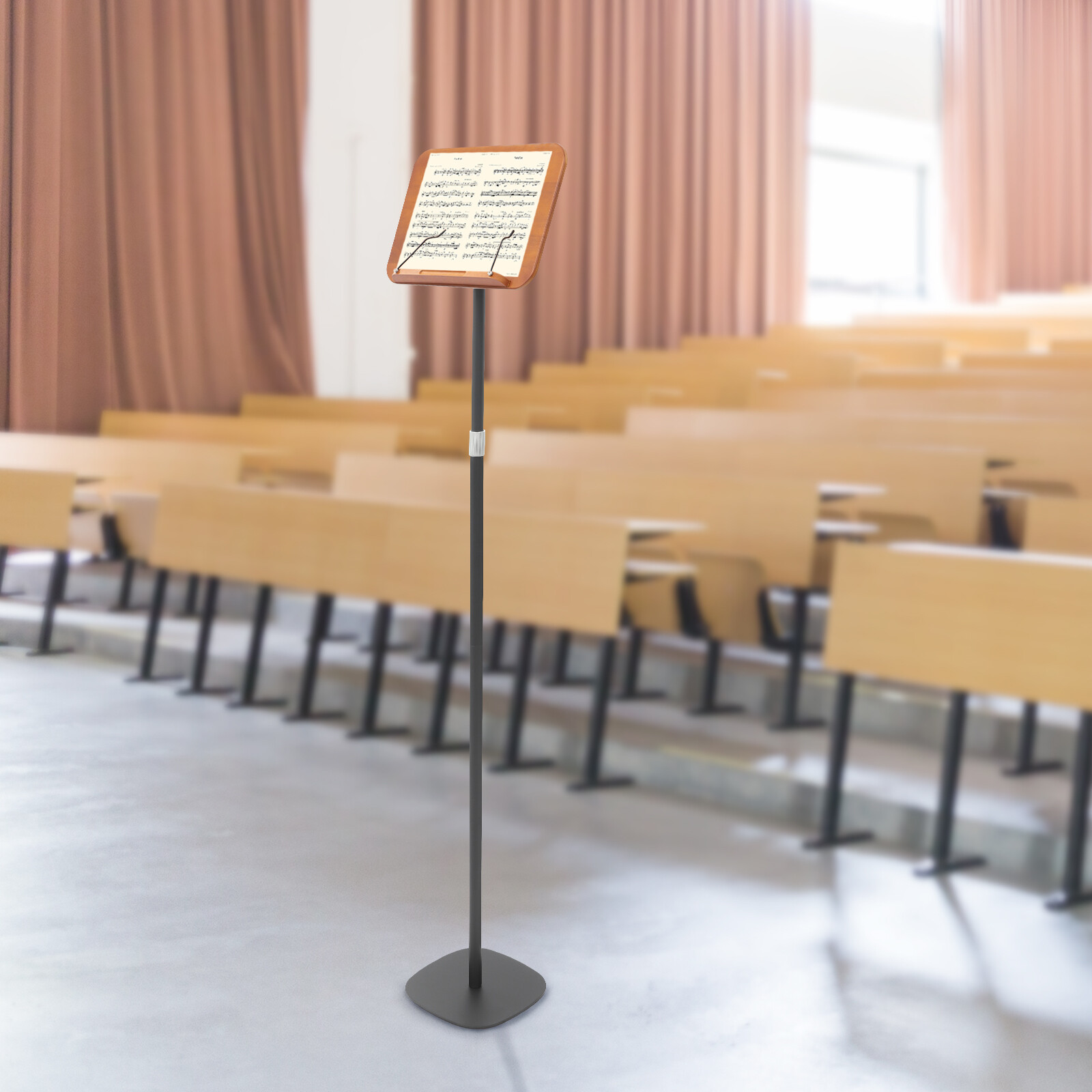 Wooden Music Stand, Wood Book Stand, Multifunction Book Stand Adjustable Height