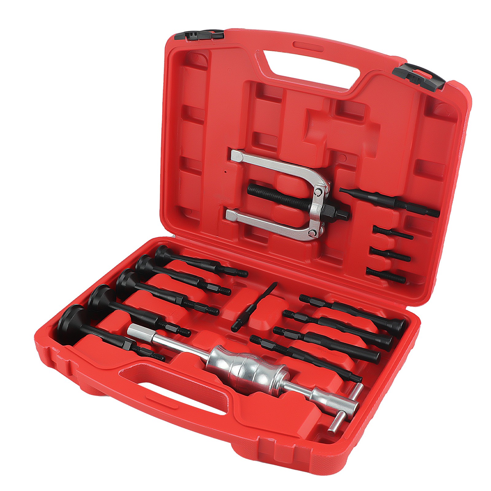 16 pcs Inner Bearing Internal Blind Remover Bushes Puller Slide Hammer Tool Set