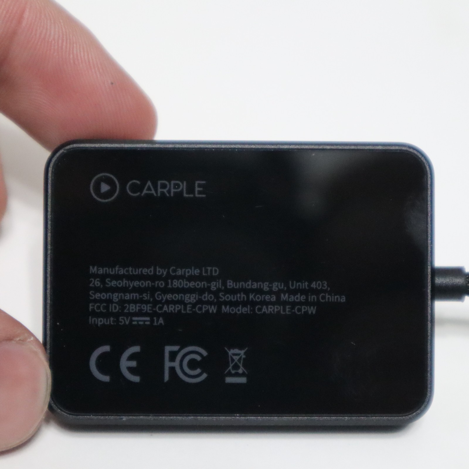 Wireless Carplay Adapter with Web App and OTA Updates, Convert Wired to Black