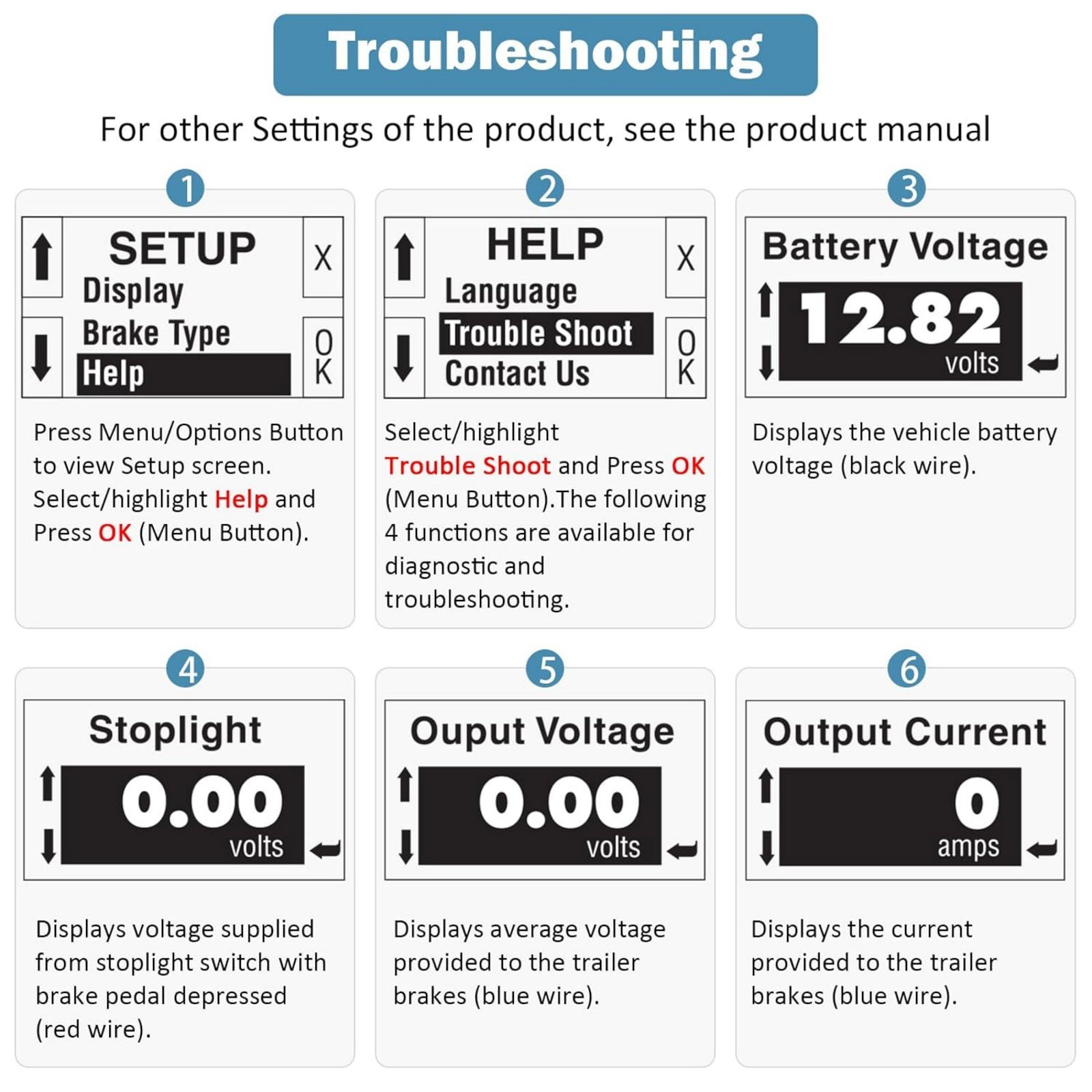 Electric Trailer Brake Control Module Controller For Tekonsha P3 Prodigy 90195