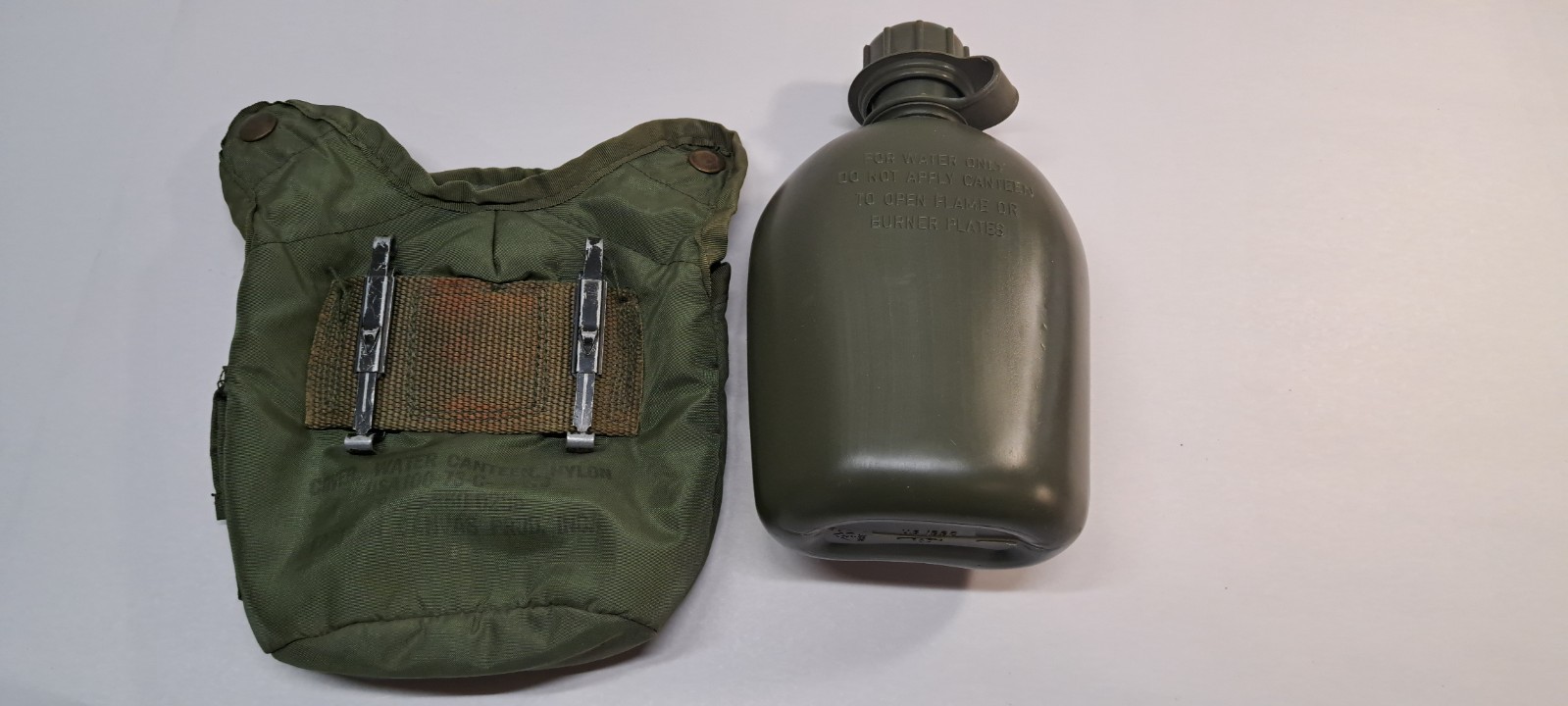 Desert Storm US Military 1 Quart NBC Plastic Canteen 1990 Date & Carrier No Cup