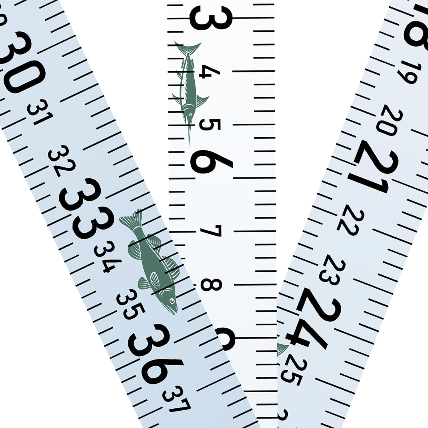 Fishing Ruler for Boat 58" Self-Adhesive Fish Measuring Decals (3 Pack) Waterpro
