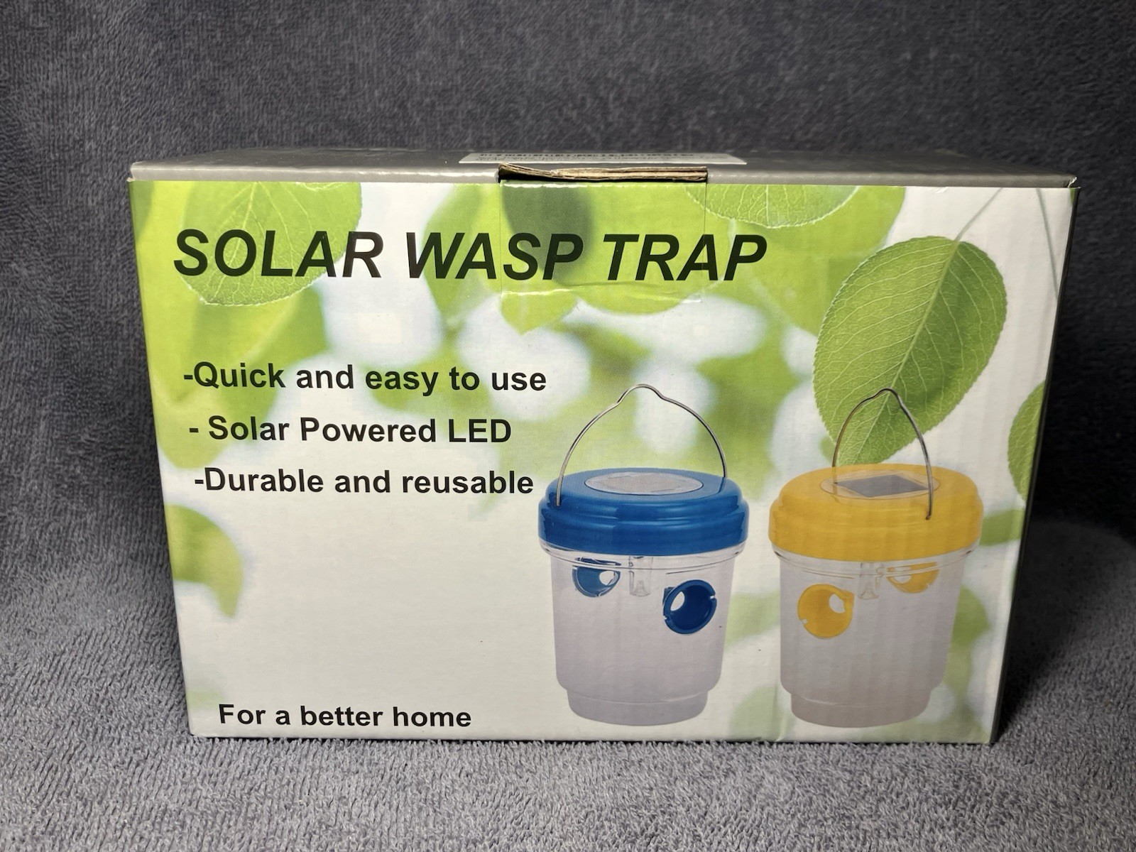 Solar Wasp Trap Catcher Reusable Solar Powered Outdoor Insect Trap Lot of 2