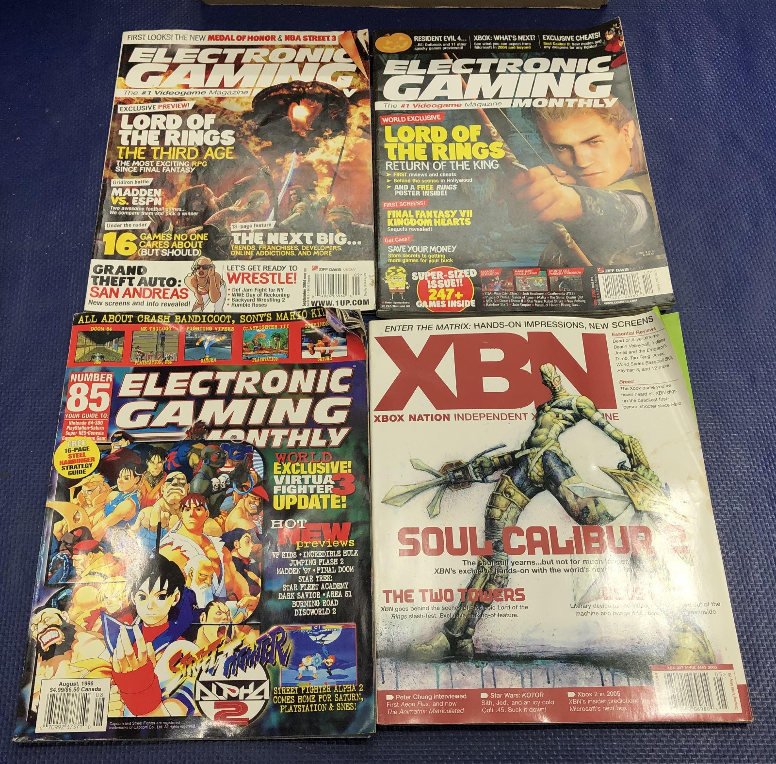 Electronic Gaming Magazines 1996 2003 2004 Lord of the Rings XBN Xbox Nation Lot