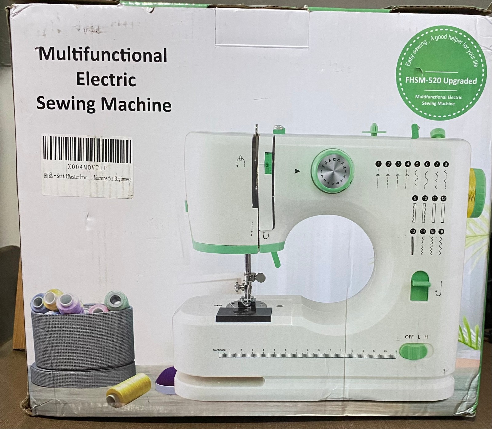 Mini Sewing Machine, Model FHSM 520 Upgraded