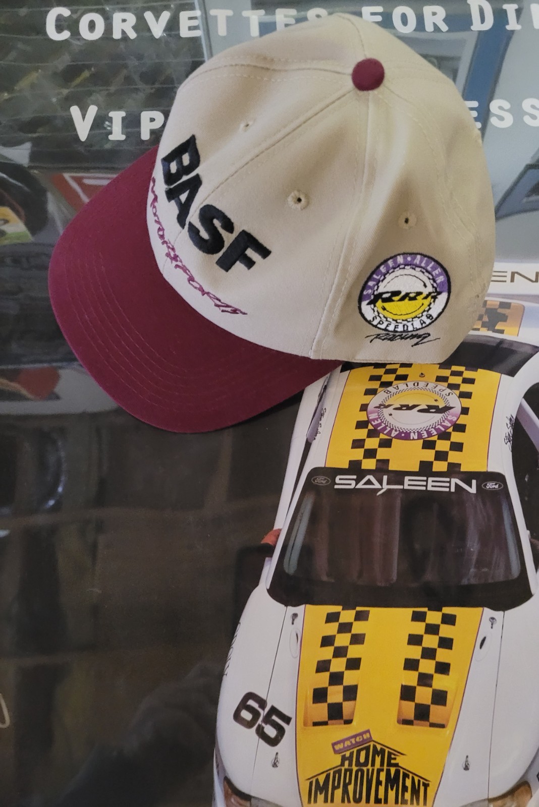 Vintage BASF  Tim Allen 'RRR' Saleen Ford Mustang Home Improvement Speed Lab Hat