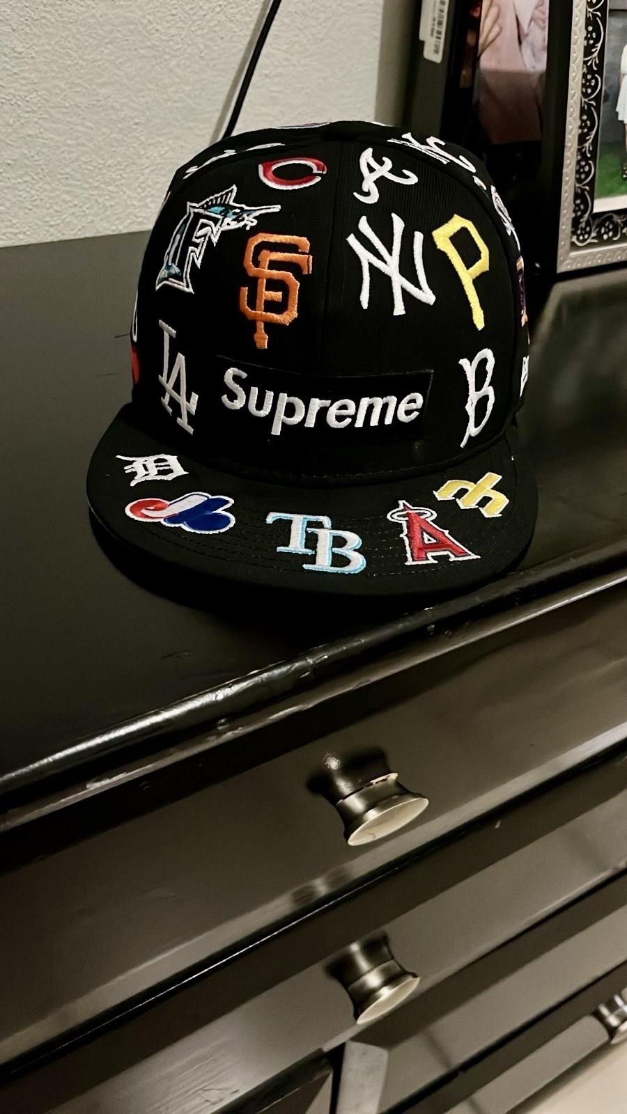 Supreme x Mlbera Box Logo Limited Edition Rare Model VHTF Collaboration Hat