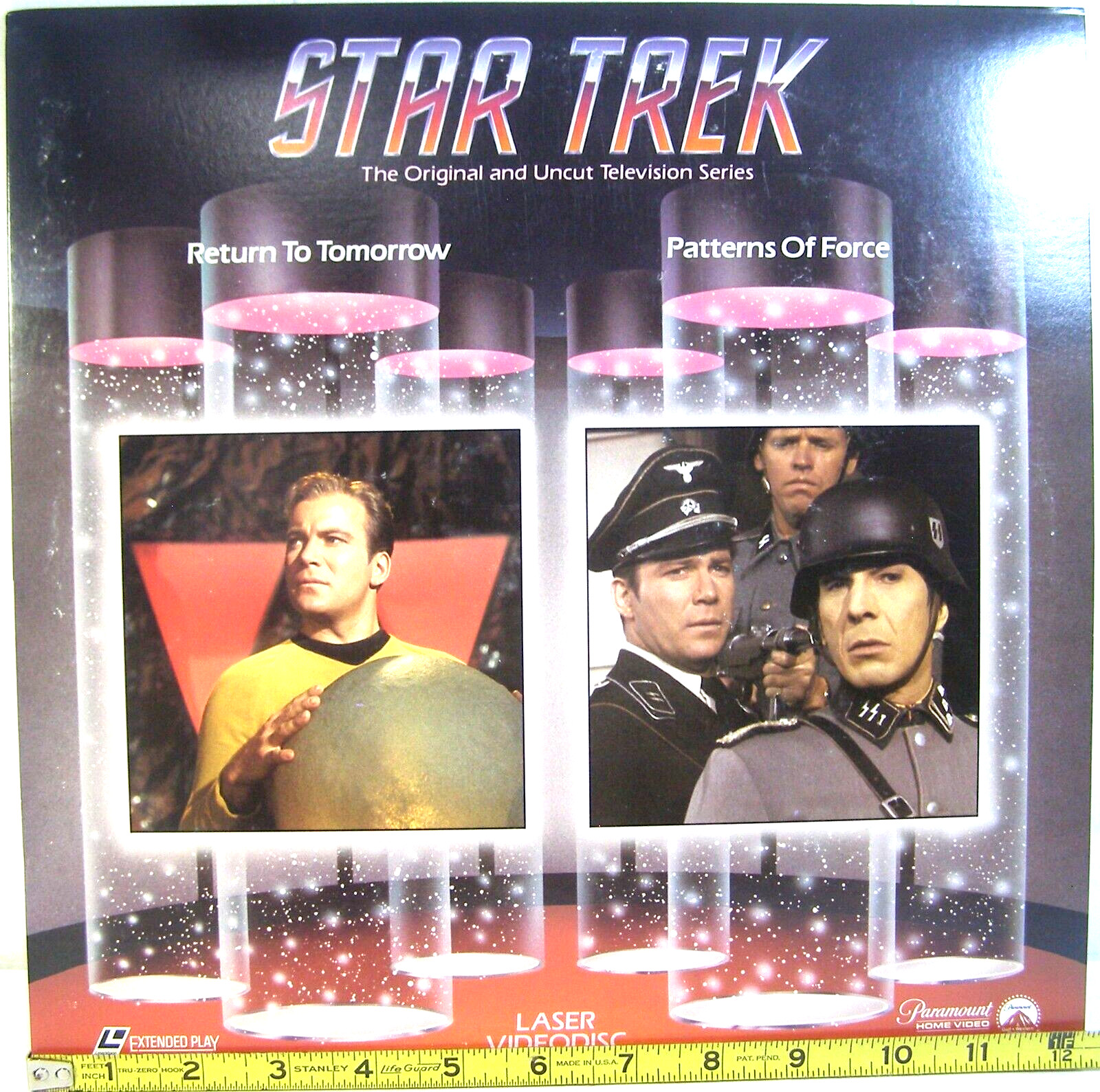 Paramount Laser Disc Star Trek Return to Tomorrow & Patterns of Force 1986