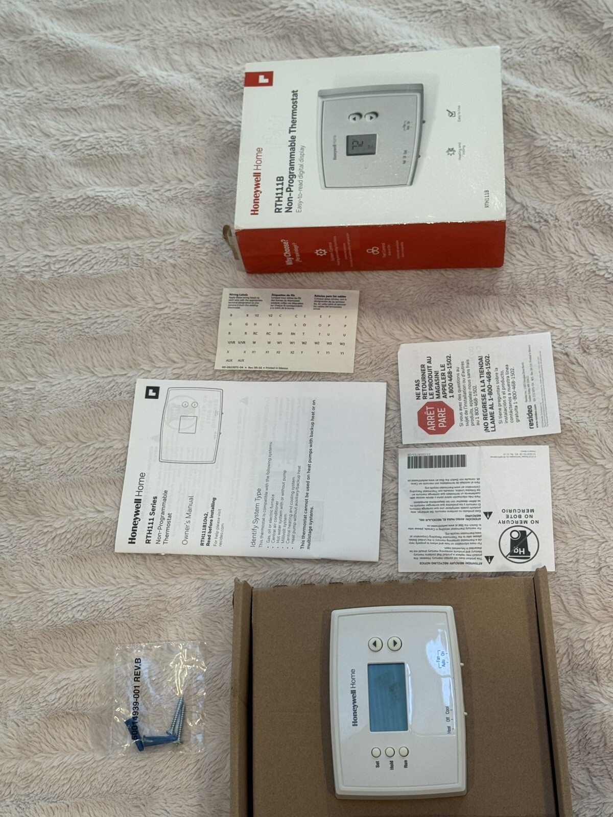 Honeywell Home Digital Non-Programmable Thermostat RTH111B1024