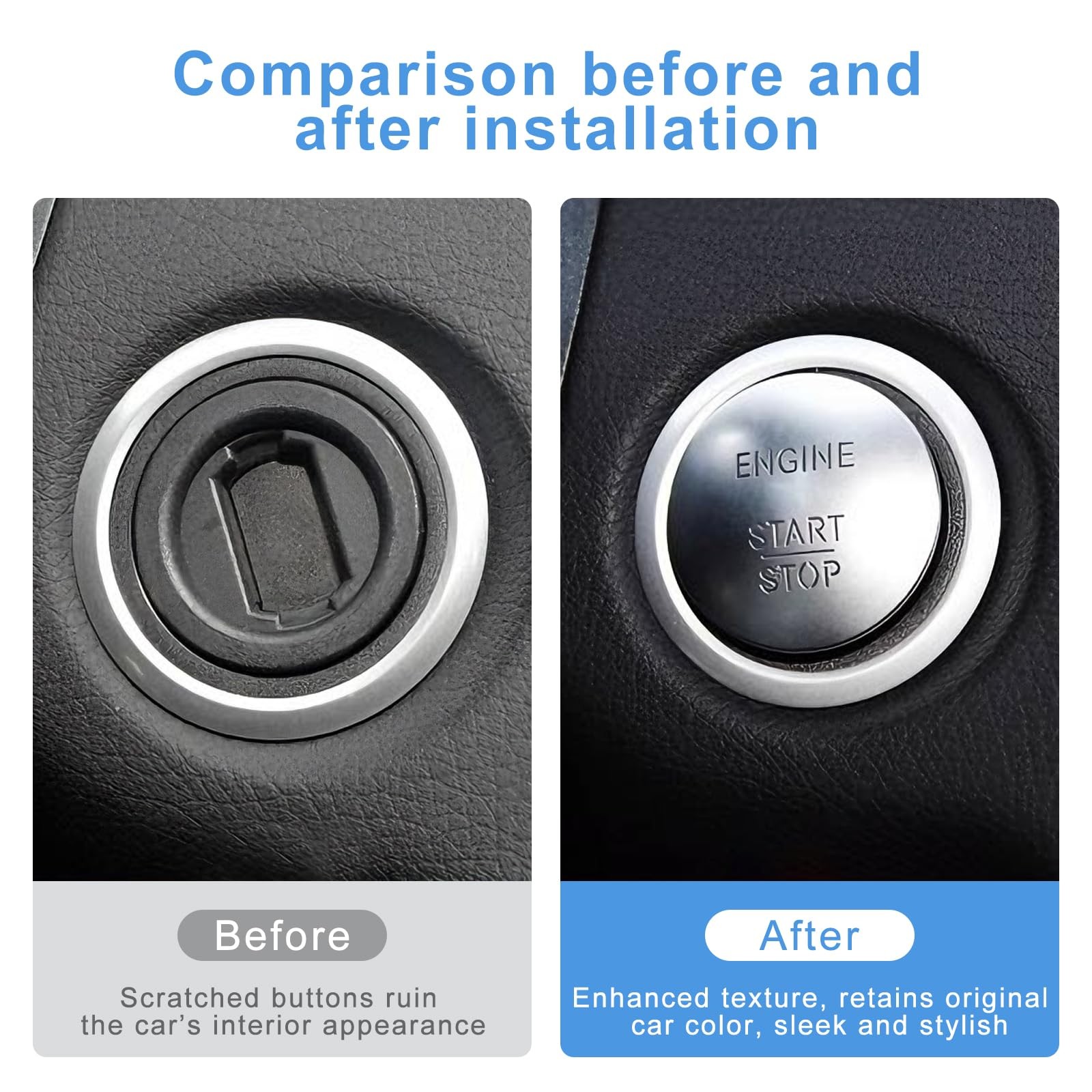 Engine Start Stop Button Switch for Mercedes Benz GLC GLE C Class Accessories