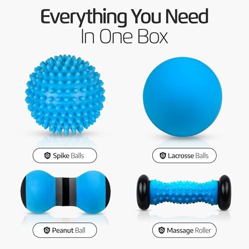 Logest Foot Massage Rollers and Balls for Trigger Point Therapy