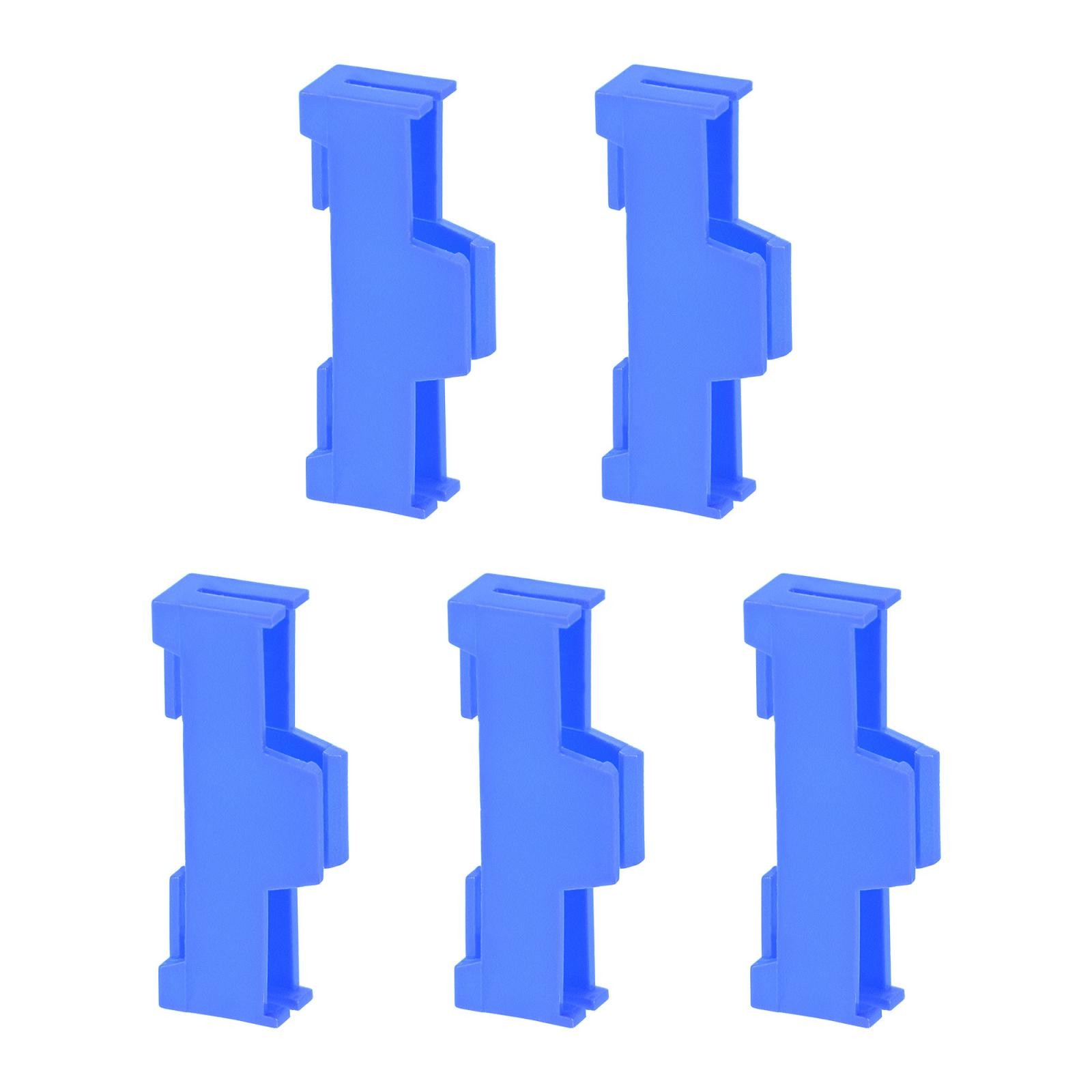 5pcs Servo Extension Cable Clip Buckle Connector Blue for DIY RC Aircraft