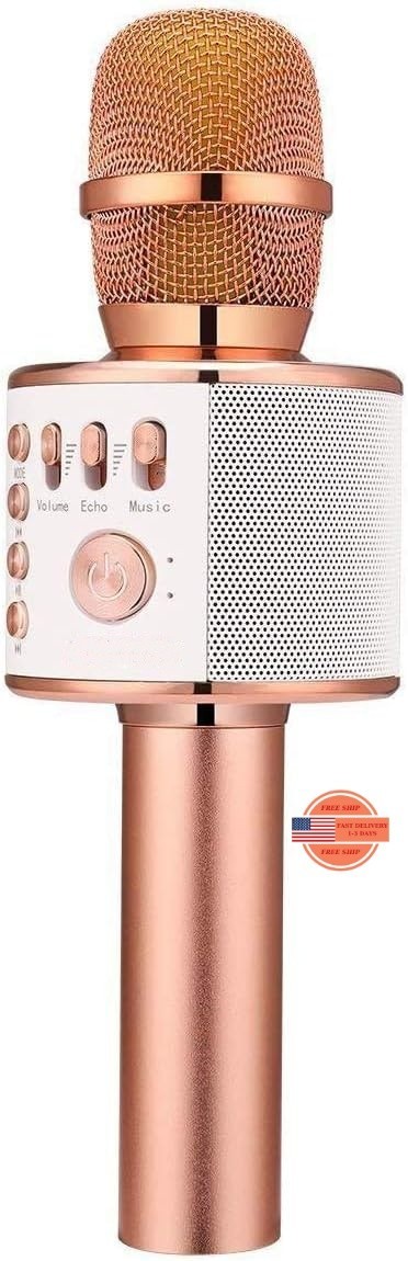 Micrófono de karaoke inalámbrico Bluetooth altavoz micrófono de karaoke portátil