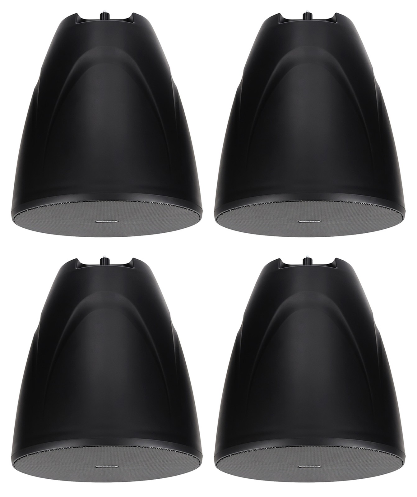 4) Rockville PEN-80T BLACK 8" 70V Hanging Pendant Speakers Commercial/Restaurant