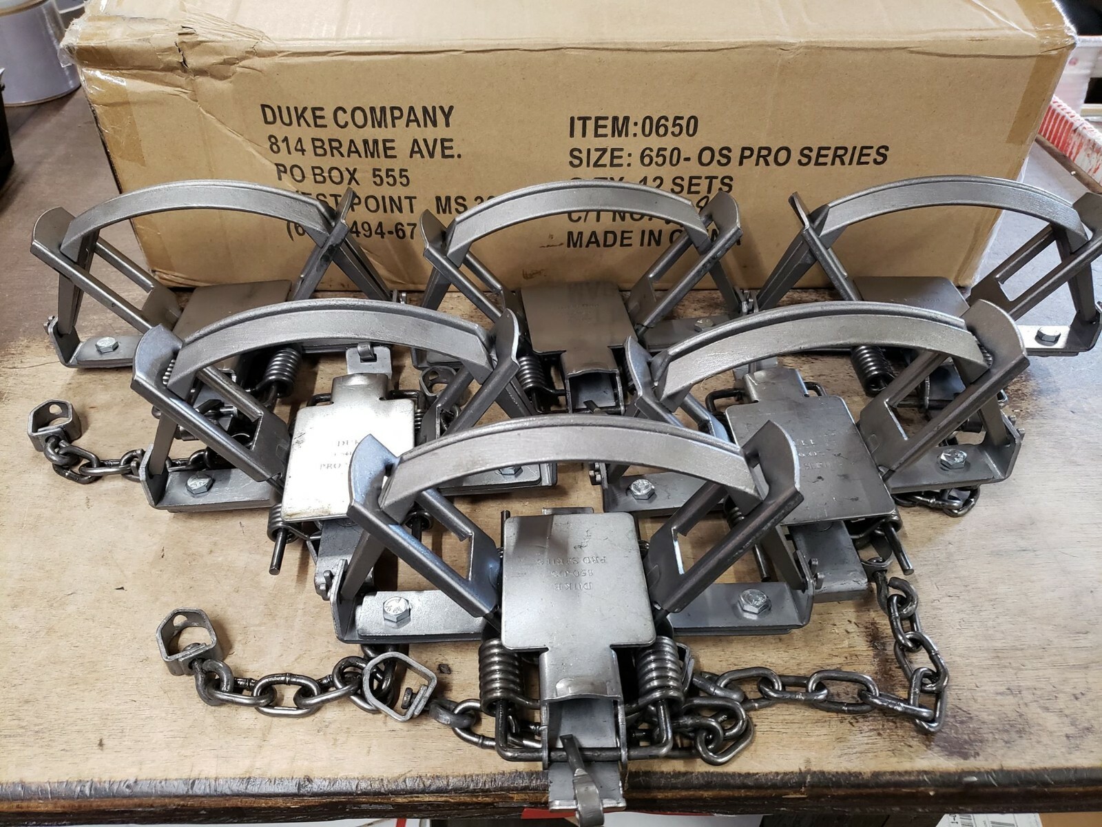12 Duke 650 - OS Pro Series - Offset Cast Jaw Coil Spring Trap coyote trap