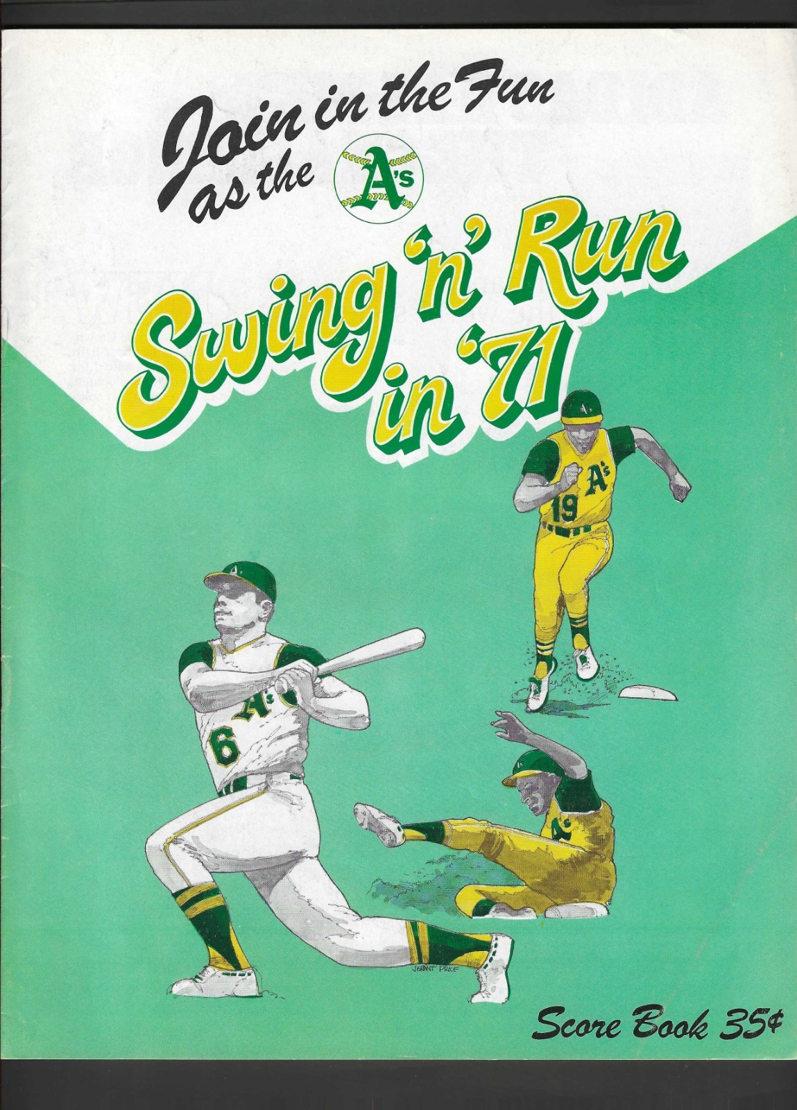 1971 Oakland Athletics vs Chicago White Sox Score Book - Scored