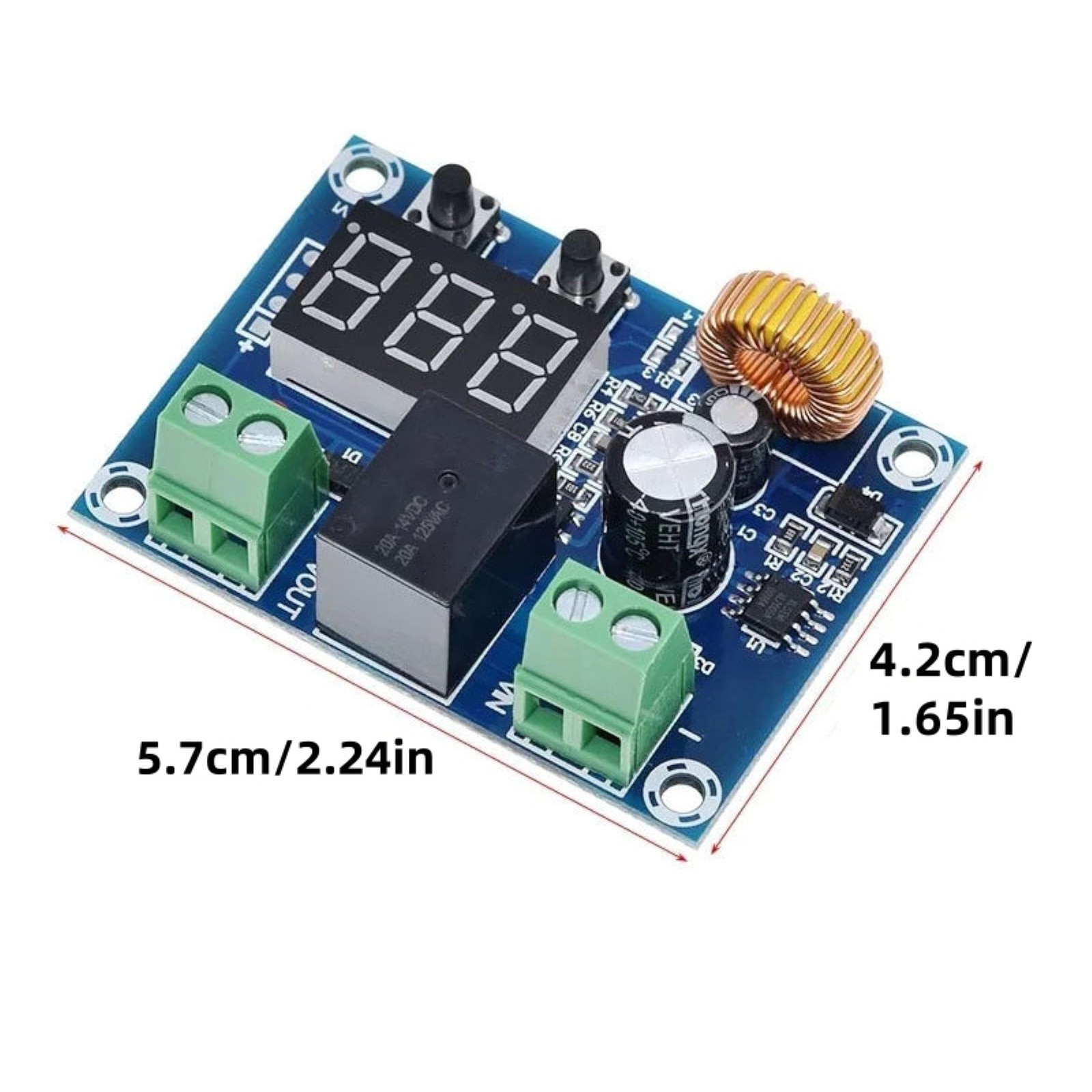 2* DC12V-36V Battery Low Voltage Cut Off On Switch Controller Protection Module