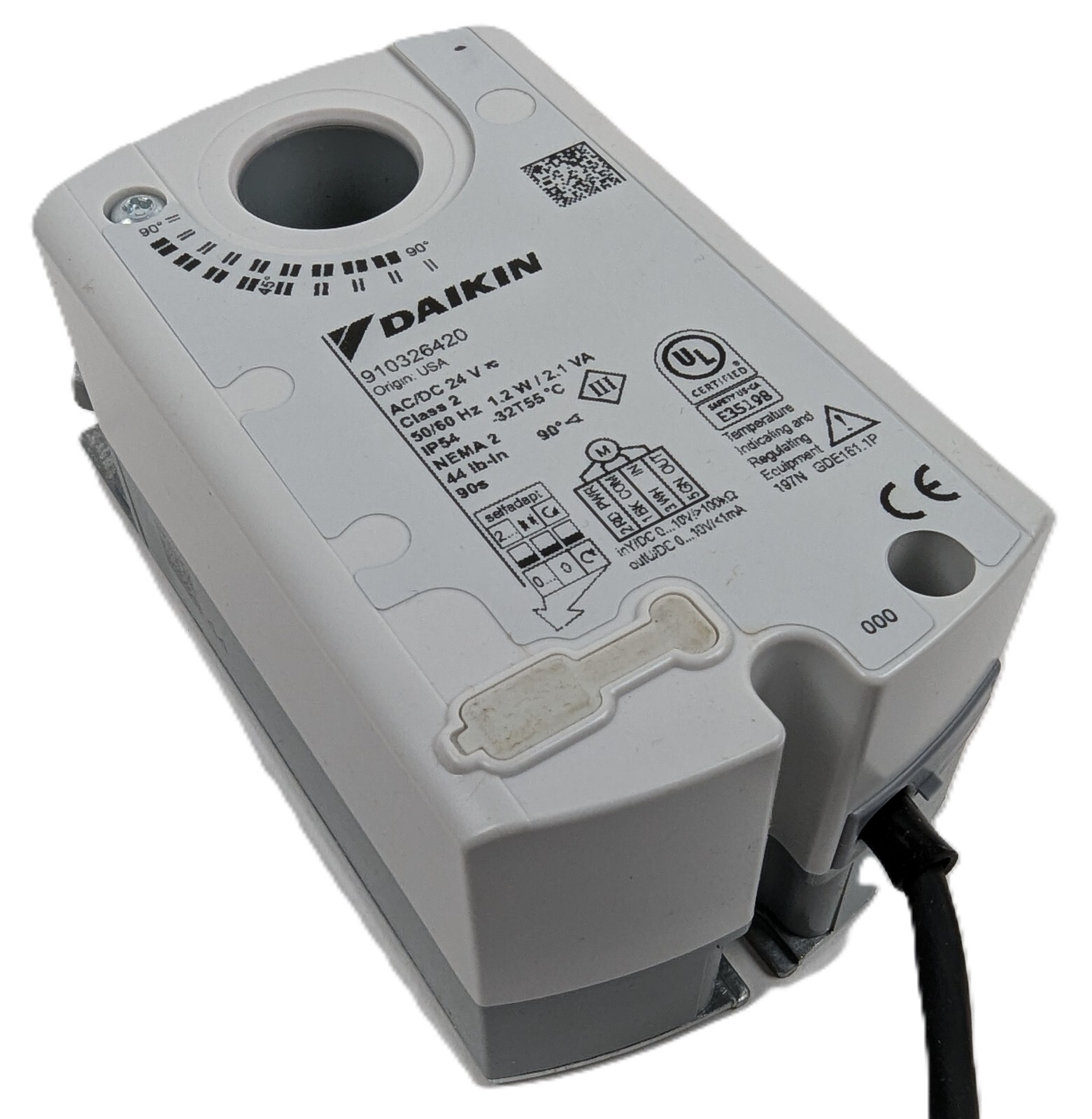DAIKIN 910326420 Rotary Actuator Damper Electronic 24V NSR 44in lbs NEW