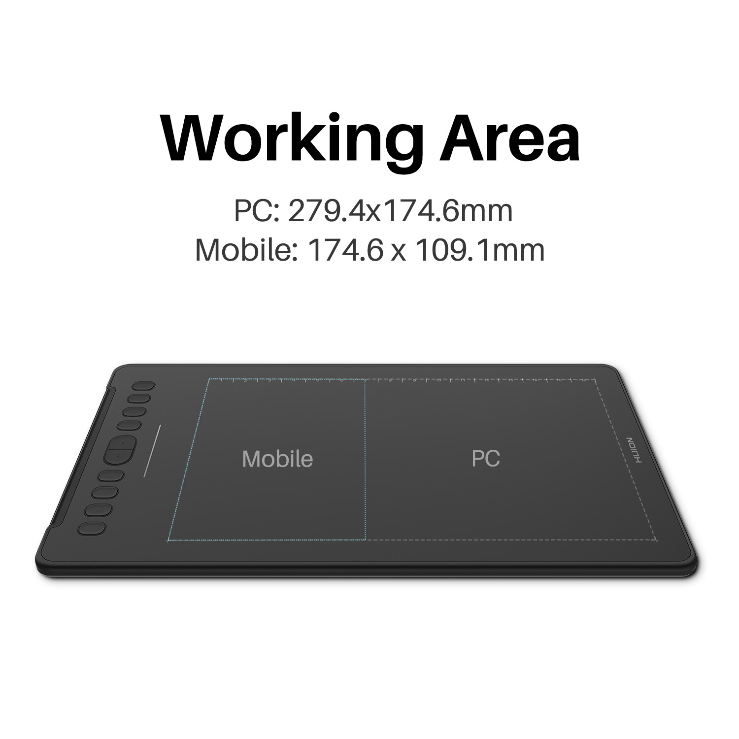 HUION Inspiroy H1161 Graphics Drawing Tablet Android Certified Refurbished