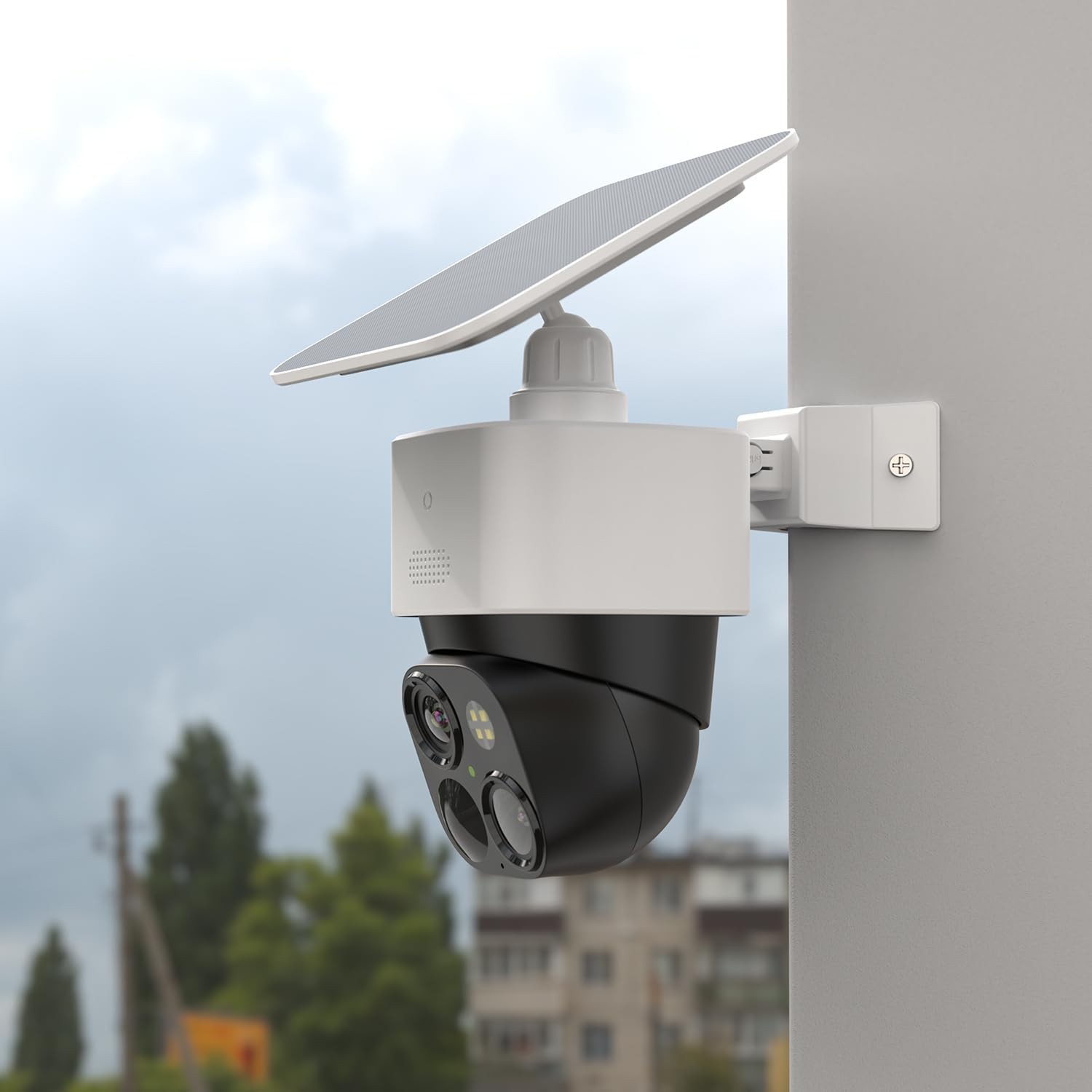 Holicfun Outside Wall Corner Mount for Eufy SoloCam S340 and E30 White